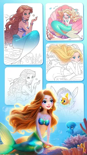 Princess Fantasy Coloring Screenshot 3