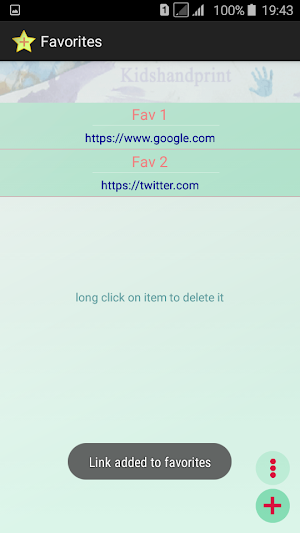 Favorite links Screenshot 3
