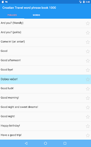 Croatian Travel word phrase book 1000 Screenshot 3