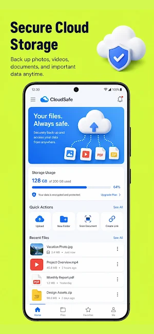 TeleCloud: Cloud Storage App Screenshot 1
