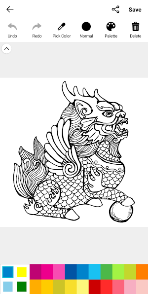 Fantasy Coloring Book Screenshot 1