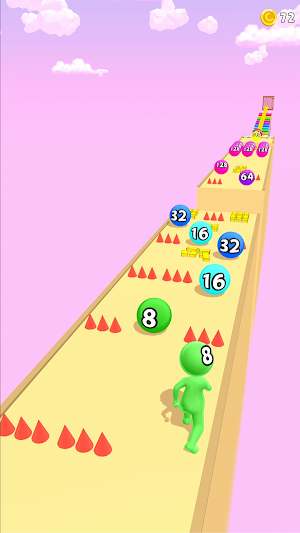 Stair Runner 2048: Run & Merge Screenshot 2