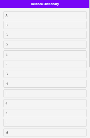 Science Dictionary Screenshot 0