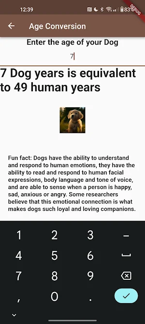 Animal Age Calculator Screenshot 1