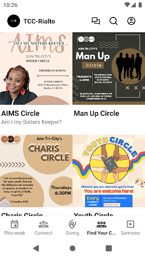 Tri-City Church App Screenshot 2