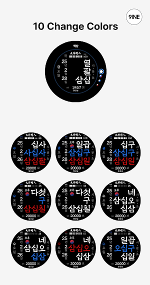 NW191931b 한글: Watch Face Screenshot 1