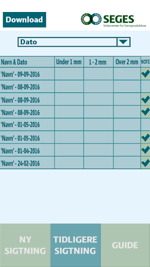 Sigteprofil Screenshot 2