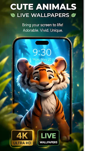 Kawaii Animals 3D Wallpapers Screenshot 0