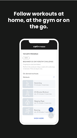 Curl Fitness Screenshot 2