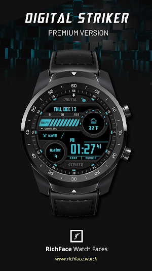 Digital Striker Watch Face Screenshot 1