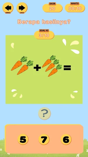 Game Belajar Penjumlahan Screenshot 2