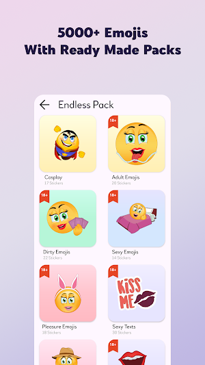 Adult Emoji Sexy Sticker Maker Screenshot 1