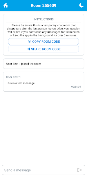 Basic - Temporary Chat Screenshot 2