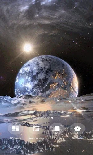 Silver Galaxy Live Wallpaper Screenshot 2