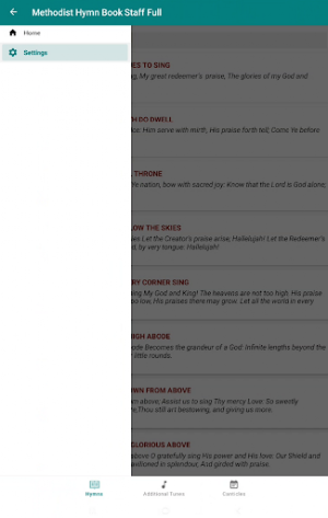 Methodist Hymn Book Staff 100% Screenshot 3