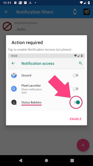 Notification Icons Watch Face Complications Screenshot 0