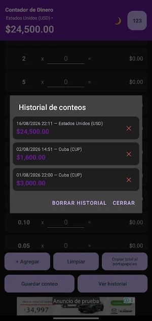 Contador de Dinero Screenshot 3