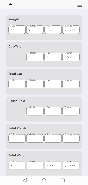 Gold Calculator Screenshot 2