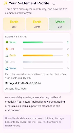 BiasSaju Screenshot 2
