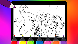 Rainbow friends 2 Coloring Screenshot 2