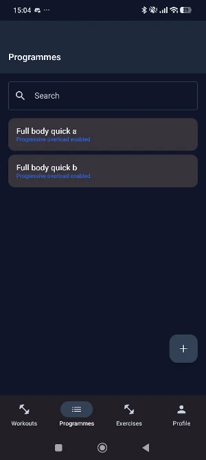 ExerLog Screenshot 2