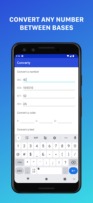 Base Converter: Converty Screenshot 0