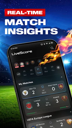 Football Score: Live & Fast Screenshot 0