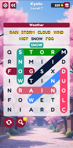 World Tours - Word Search Screenshot 1