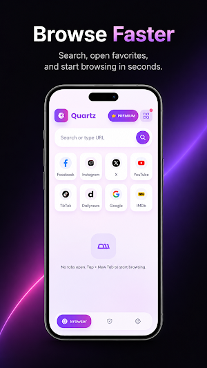 Quartz: Private Web Browser Screenshot 0