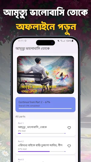 আমৃত্যু ভালোবাসি তোকে –উপন্যাস Screenshot 0