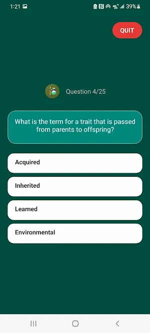 Science Quiz Screenshot 3