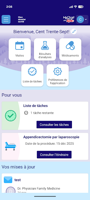 Mon dossier santé Screenshot 1
