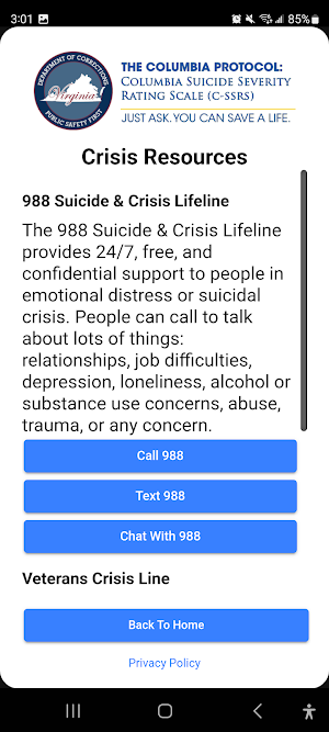 Columbia Protocol VA DOC Screenshot 1