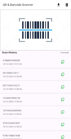 Scan to Excel - QR & Barcode Screenshot 0