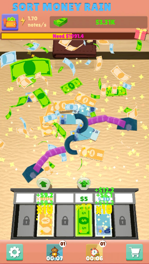 Sort Money Rain Screenshot 2