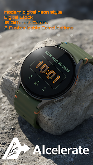 RETRO NEON Watch Face Screenshot 1