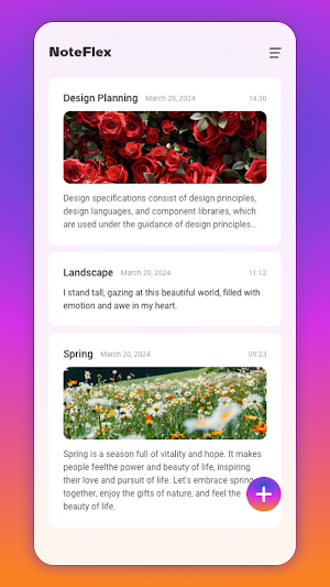NoteFlex Screenshot 1