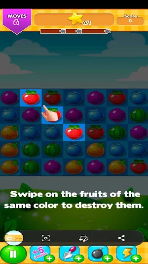 fruit swipe: match puzzle Screenshot 3