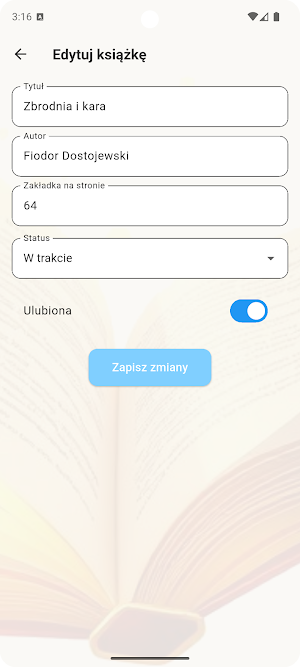 Zakładka w książce Screenshot 3