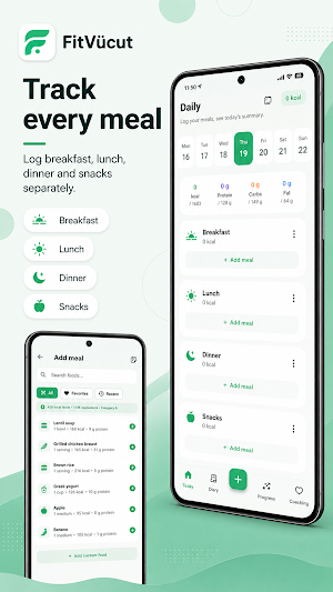 FitVucut: Calorie & Nutrition Screenshot 2