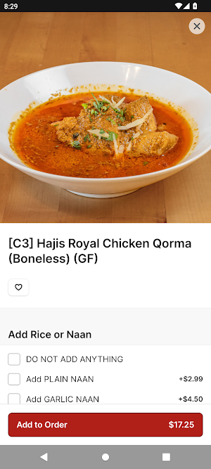 Hajis Restaurant Screenshot 2