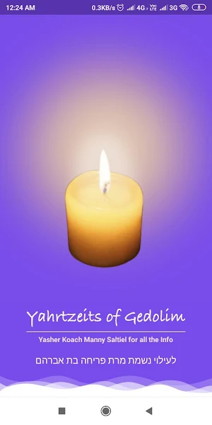 Gedolim Yartzeits Screenshot 0