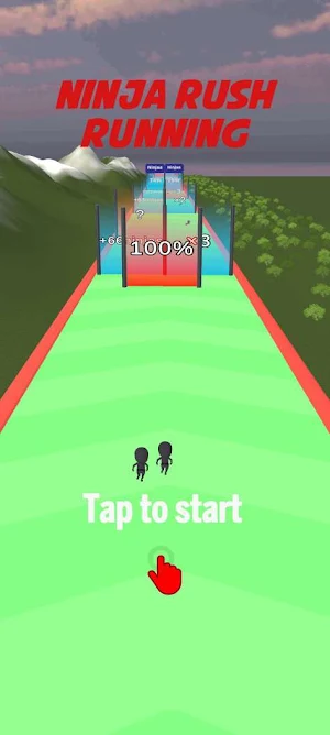 Ninja run grirl run 3d Screenshot 0