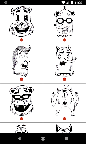 Absurd Monsters Puzzle: 3x3 puzzle for Wear OS Screenshot 3