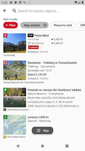 Romania Outdoor Travel Guide Screenshot 2