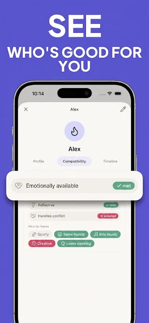 Dattel Dating Tracker Screenshot 2