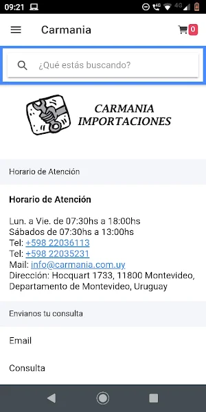 Carmania Importador Ferretería Bazar Screenshot 0
