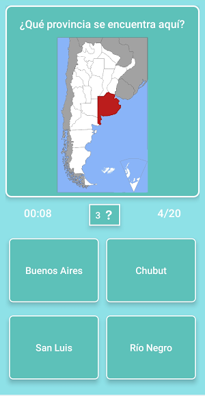 Mapa de Argentina - Quiz Screenshot 0