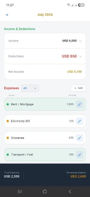 MahanaBook - Expense Tracker Screenshot 3