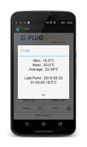 Thermotrack Mobile Edition Screenshot 1